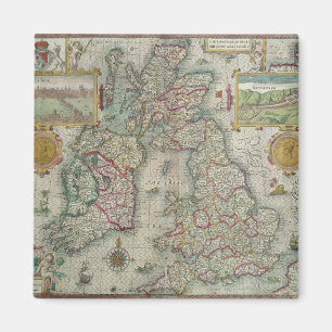 Imán Mapa del Reino de Gran Bretaña y de Irlanda