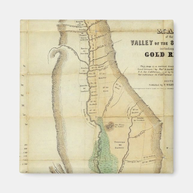 Imán Mapa del Valle del Sacramento (Frente)