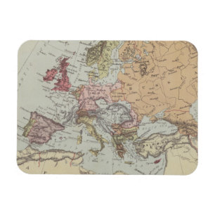 Imán Mapa del vintage de Europa