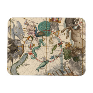 Imán Mapa del vintage de South Pole