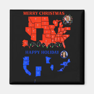 Imán Mapa electoral 2024 Feliz Navidad Deslizamiento de