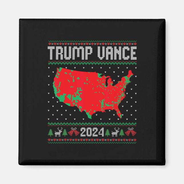 Imán Mapa electoral de Trump Vance 2024 (Frente)