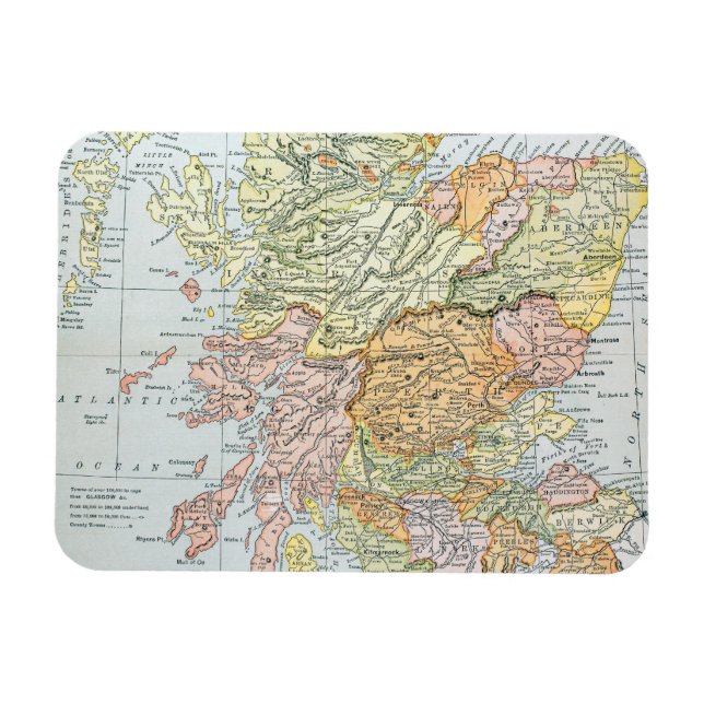 IMÁN MAPA: ESCOCIA (Horizontal)