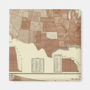 Imán Mapa estadístico de muertes