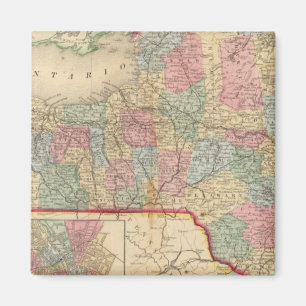 Imán Mapa estatal de Nueva York de Mitchell