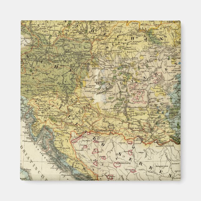 Imán Mapa etnográfico de Europa (Frente)