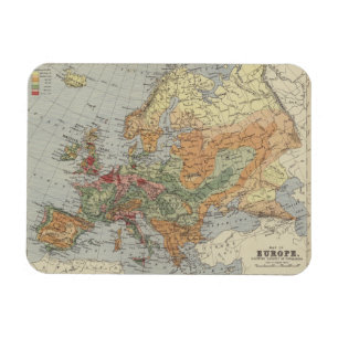 Imán Mapa europeo de la densidad demográfica el  