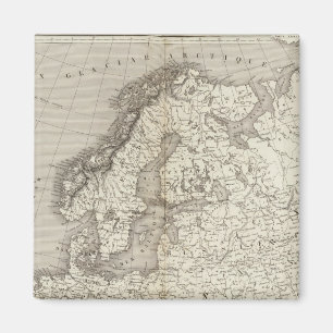 Imán Mapa europeo sin color