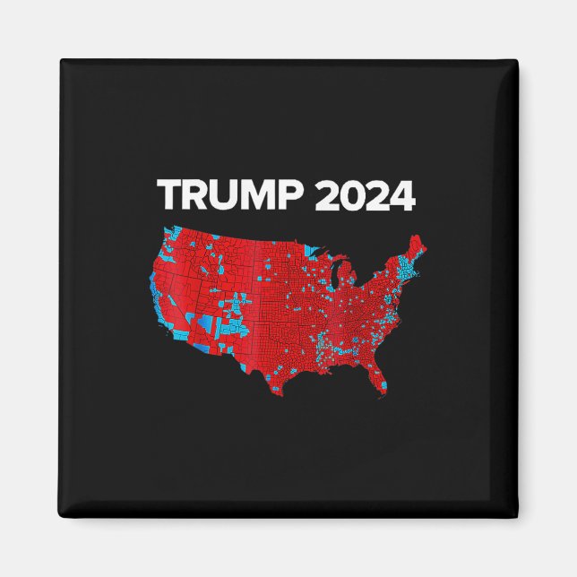 Imán Mapa exacto de los resultados electorales de 2024  (Frente)