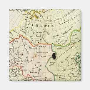 Imán Mapa físico de Asia