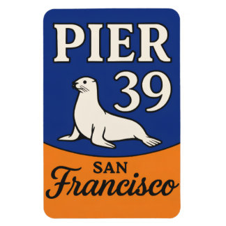 Imán Mapa fotográfico flexible Pier 39