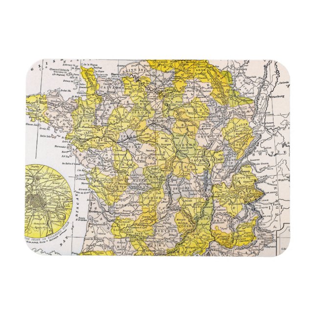 IMÁN MAPA: FRANCIA (Horizontal)