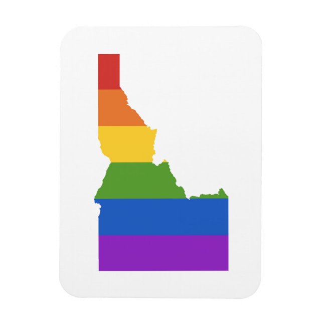 Imán Mapa gay de EEUU | Estado de Idaho (Vertical)
