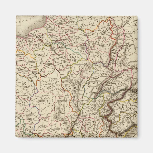 Imán Mapa general de Gaul (Frente)