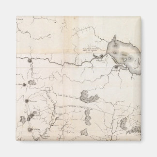 Imán Mapa general del curso del Ohio