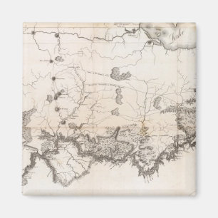 Imán Mapa general del curso del Ohio