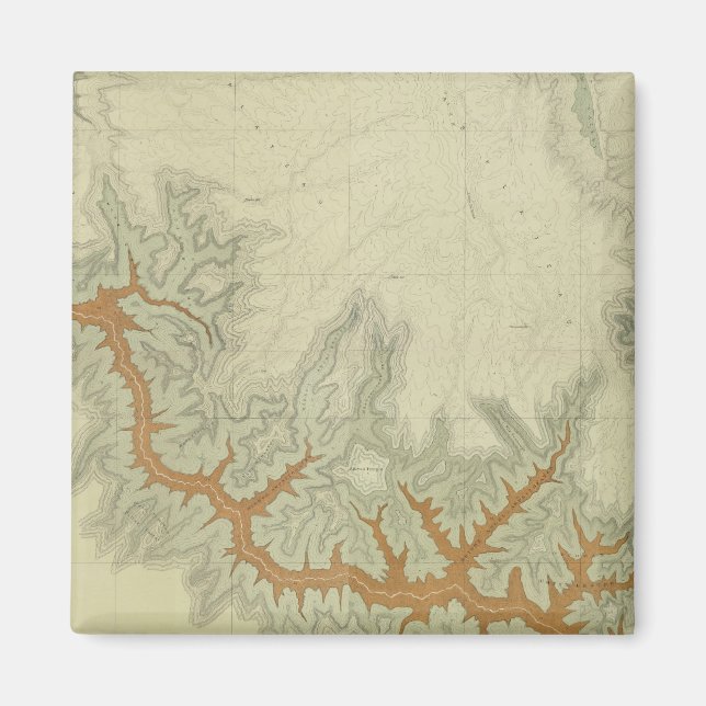 Imán Mapa geológico compuesto de la meseta de Kaibab (Frente)