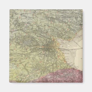 Imán Mapa geológico de Dublín