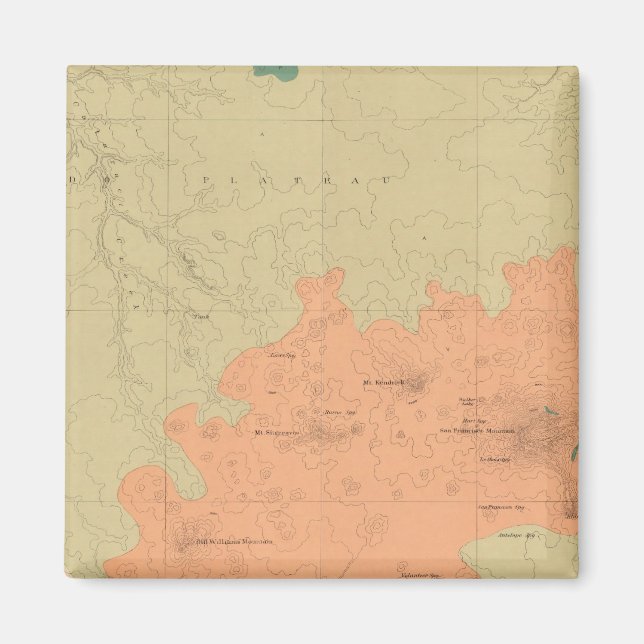 Imán Mapa Geológico De La Meseta De Colorado (Frente)