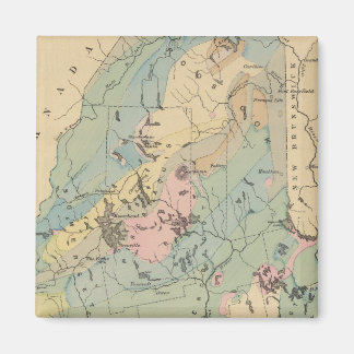 Imán Mapa geológico de Maine