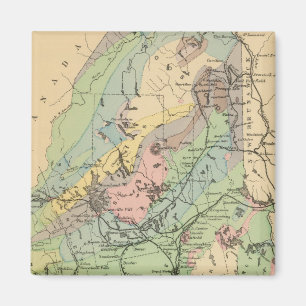 Imán Mapa geológico de Maine
