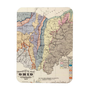 Imán Mapa geológico de Ohio