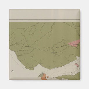 Imán Mapa geológico del distrito de Clear Lake