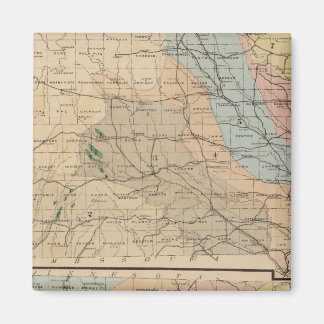 Imán Mapa geológico del estado de Iowa