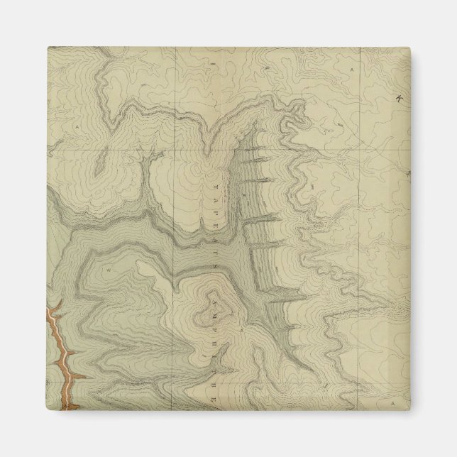 Imán Mapa Geológico Del Sur (Frente)