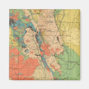 Imán Mapa Geológico General de Colorado