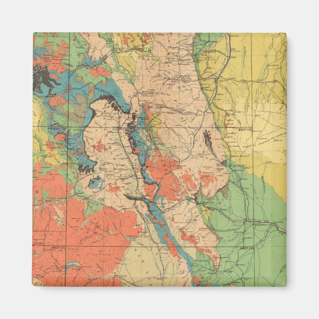 Imán Mapa Geológico General de Colorado (Frente)