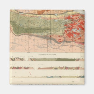 Imán Mapa geológico general del distrito de la Marquet