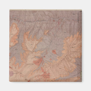 Imán Mapa geológico, parte nacional de Yellowstone, Wyo