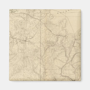 Imán Mapa Geológico Que Muestra La Parte Sudoccidental