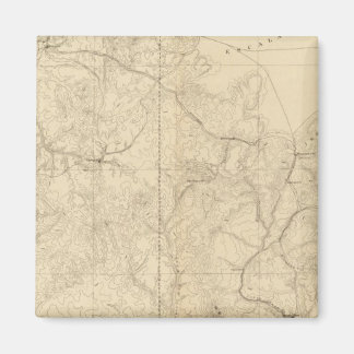 Imán Mapa Geológico Que Muestra La Parte Sudoeste