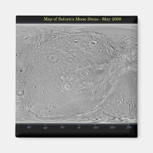Imán Mapa global de la luna Dione de Saturn