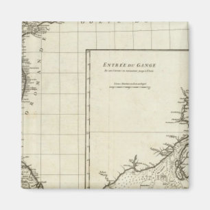 Imán Mapa grabado de India