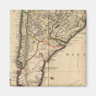 Imán Mapa grabado sudamericano