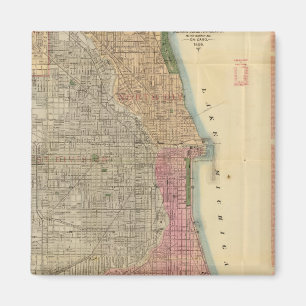 Imán Mapa guía de Blanchard en Chicago