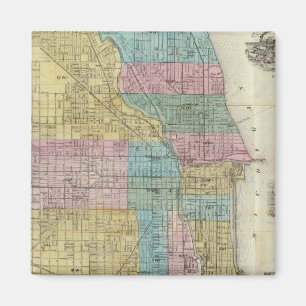 Imán Mapa guía de Chicago