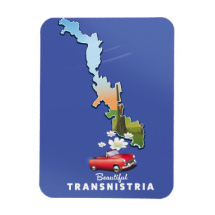 Imán Mapa hermoso de Transnistria