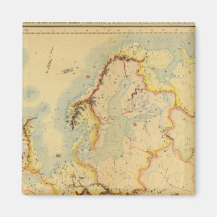 Imán Mapa hidrográfico de Europa