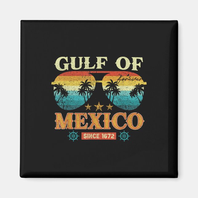 Imán Mapa Histórico Del Golfo De México 1569 (Frente)