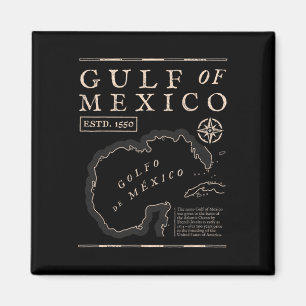 Imán Mapa Histórico del Golfo de México 1672