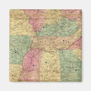 Imán Mapa histórico y militar de Estados Unidos