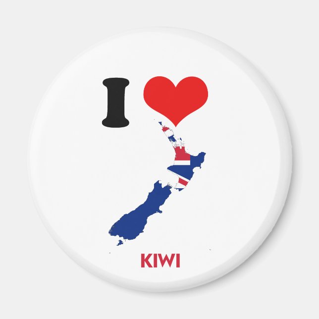 IMÁN MAPA KIWI (Frente)