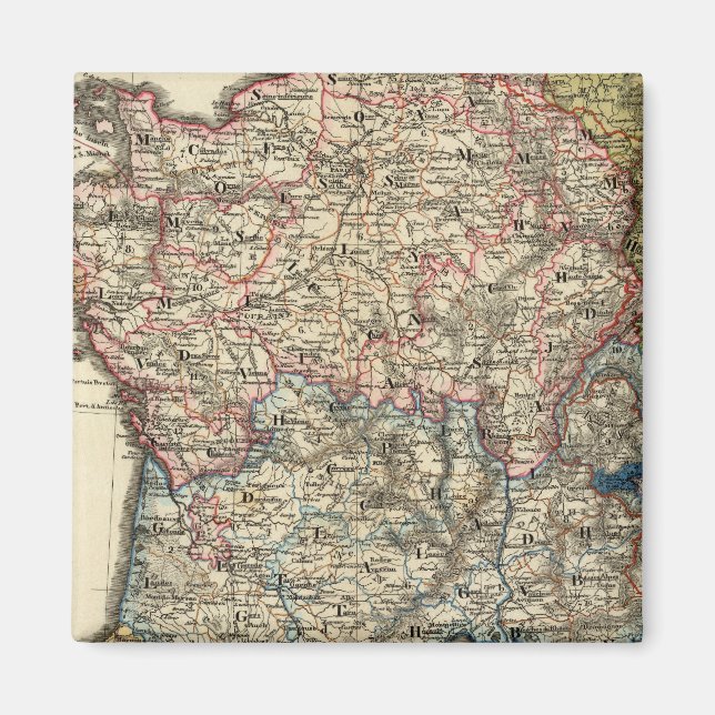 Imán Mapa lingüístico de Francia (Frente)