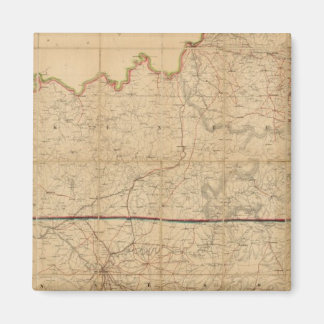 Imán Mapa militar de los Estados de Kentucky