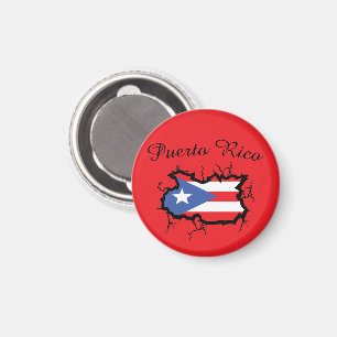 Imán Mapa mínimo de Puerto Rico Bandera nacional