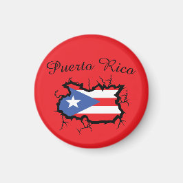 Imán Mapa mínimo de Puerto Rico Bandera nacional